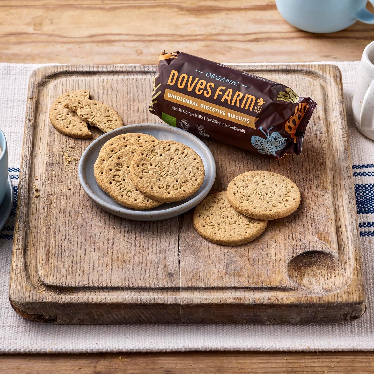 Organic Wholemeal Digestive Biscuits 400g - Doves Farm - Crackers - Eco Natural Products