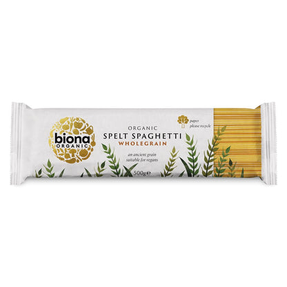 Organic Wholemeal Spelt Spaghetti 500g - Biona - Pasta - Eco Natural Products