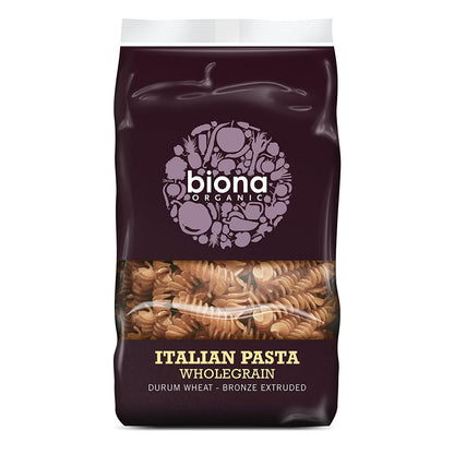 Organic Wholewheat Fusilli 500g - Biona - Pasta - Eco Natural Products