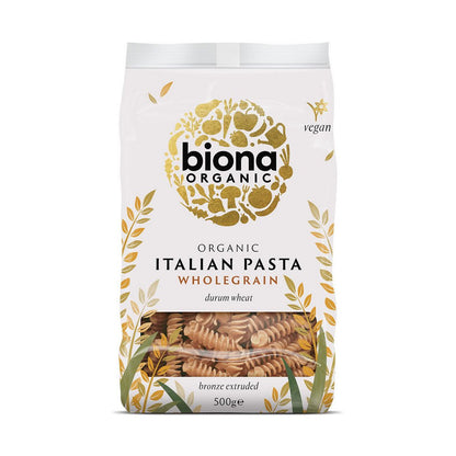 Organic Wholewheat Fusilli 500g - Biona - Pasta - Eco Natural Products