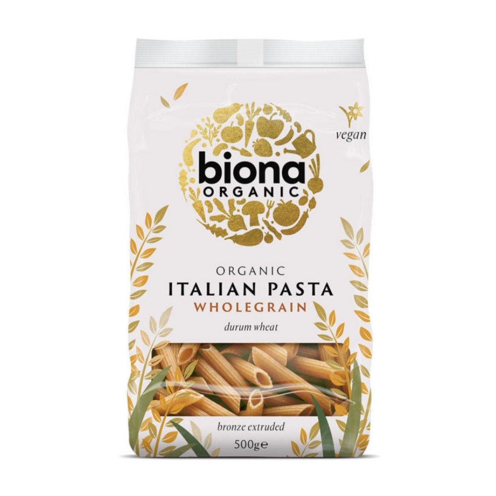 Organic Wholewheat Penne 500g - Biona - Pasta - Eco Natural Products