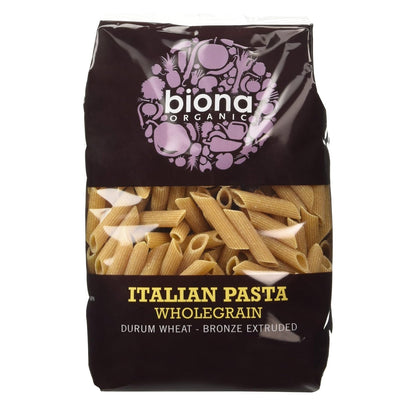Organic Wholewheat Penne 500g - Biona - Pasta - Eco Natural Products