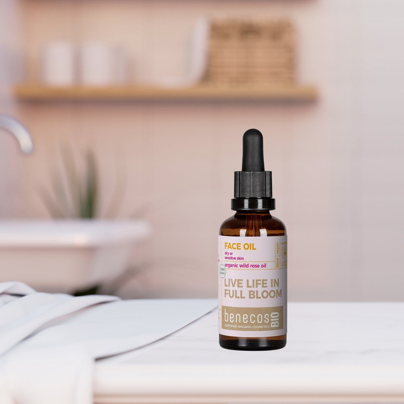 Organic Wild Rose Face Oil 50ml - Benecos - Face oil - Eco Natural Products