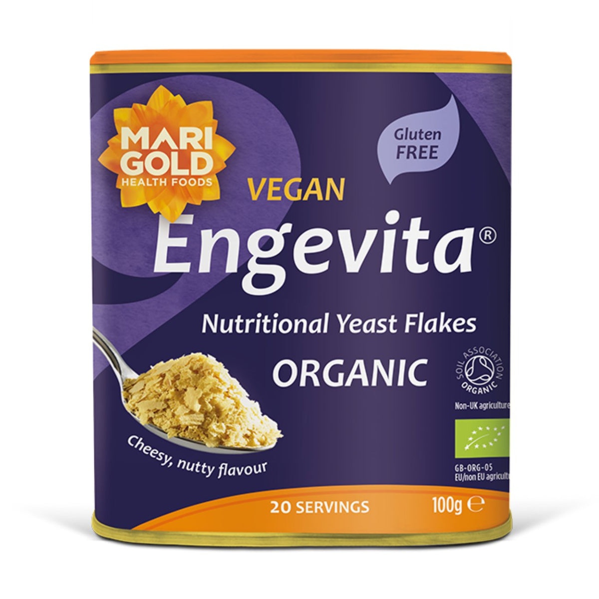 Organic Yeast Flakes Engevita 100g - Marigold - Yeast flakes - Eco Natural Products