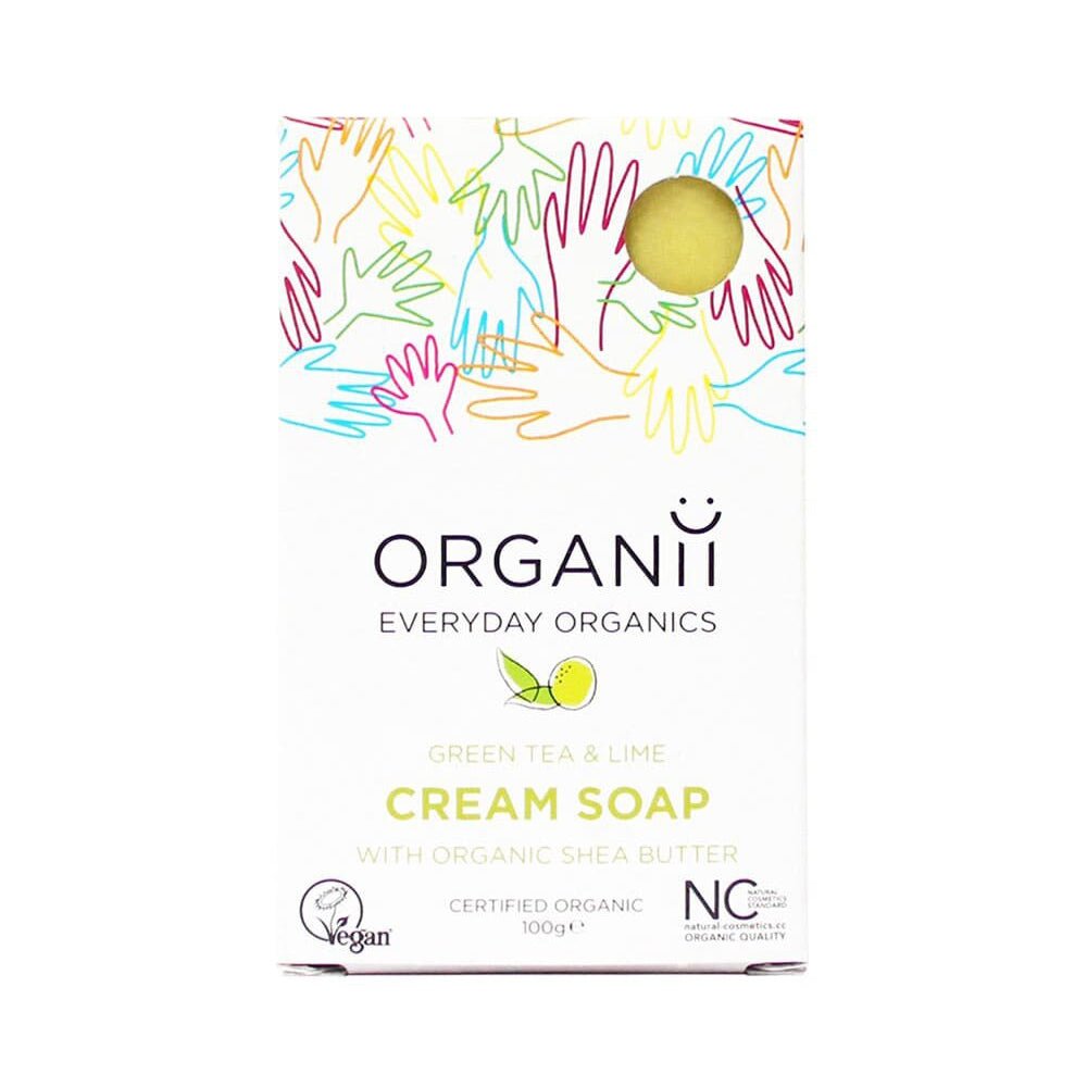 Organii Organic Green Tea & Lime Cream Soap 100g [BLACK FRIDAY] - Eco Natural Products - Organii - Cream Soaps