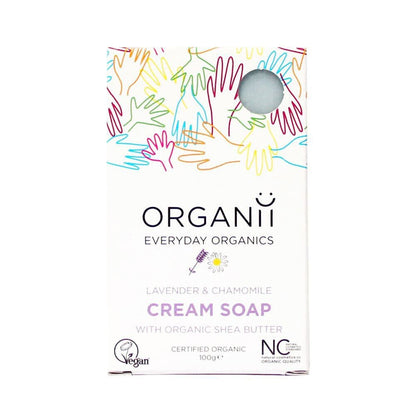 Organii Organic Lavender & Chamomile Cream Soap 100g - Organii - Cream Soaps - Eco Natural Products