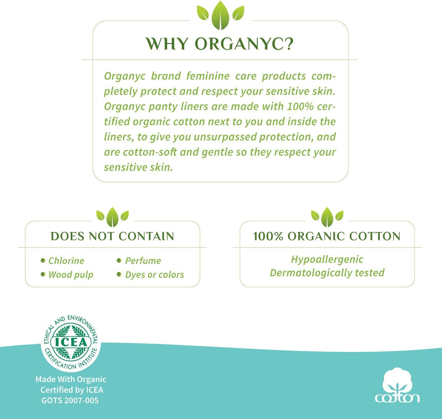Organyc Organic Extra and Overnight Pads 7's - Organyc - Feminine Sanitary Supplies - Eco Natural Products