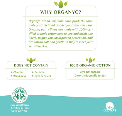 Organyc Organic Extra and Overnight Pads 7's - Organyc - Feminine Sanitary Supplies - Eco Natural Products