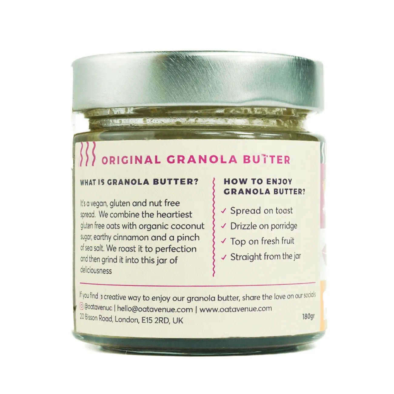 Original Granola Butter 225g - Oat Avenue - Nut Butters - Oat Avenue