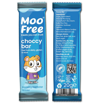 Original Milk Chocolate Dairy Free & Vegan Mini Bar 20g - Moo Free - Chocolate Bar - Moo Free