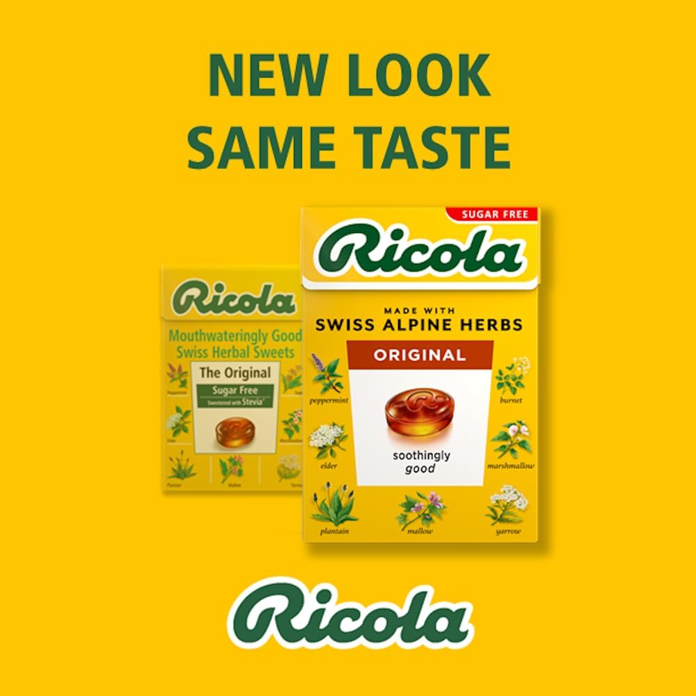 Original Sugar Free with Stevia Swiss Herbal Sweets 45g - Ricola - Herbal sweets - Eco Natural Products