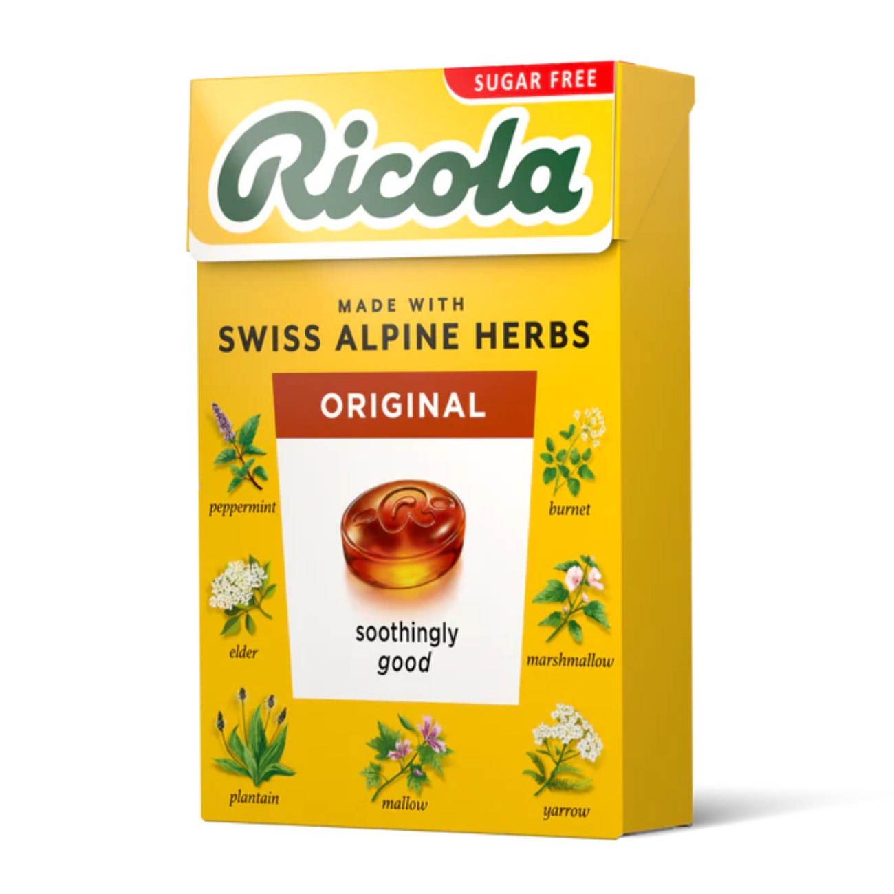 Original Sugar Free with Stevia Swiss Herbal Sweets 45g - Eco Natural Products - Ricola - Herbal sweets