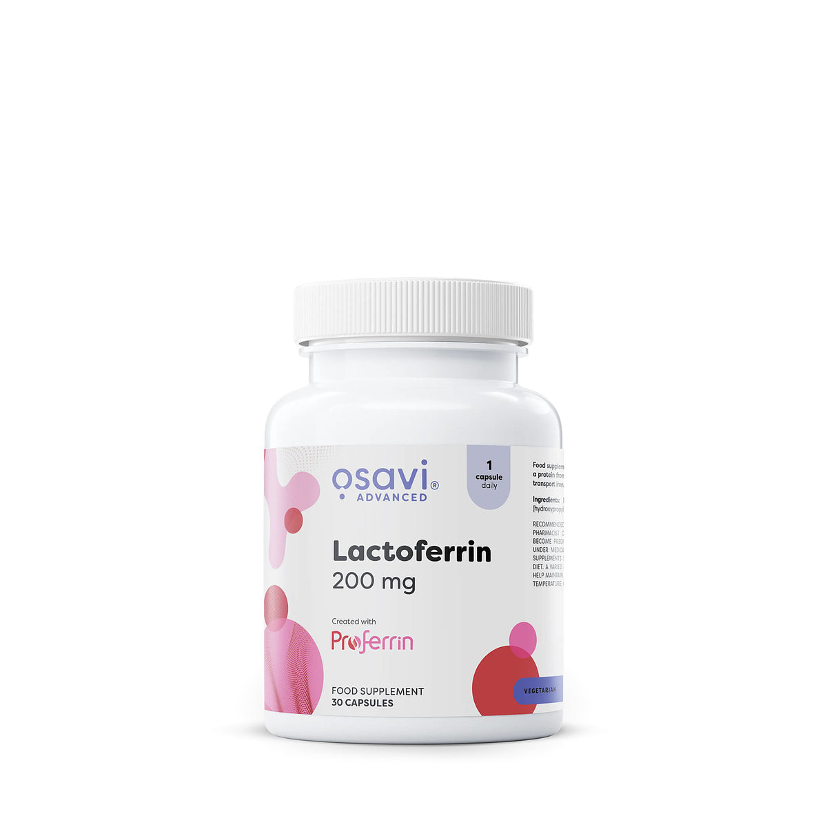 Osavi Lactoferrin 200mg 30/60 Capsules 30 capsules front of pack