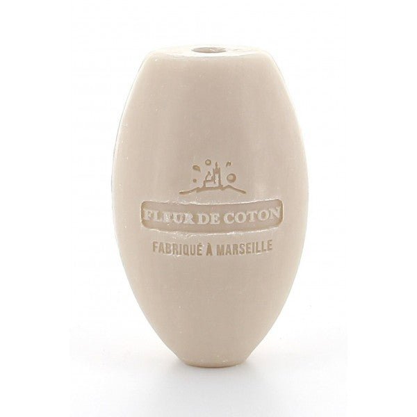 Oval Soap With Cord Fleur de Coton (Cotton Flowers) 240g - FouFour - Savon de Marseille - Soap Bar - Eco Natural Products