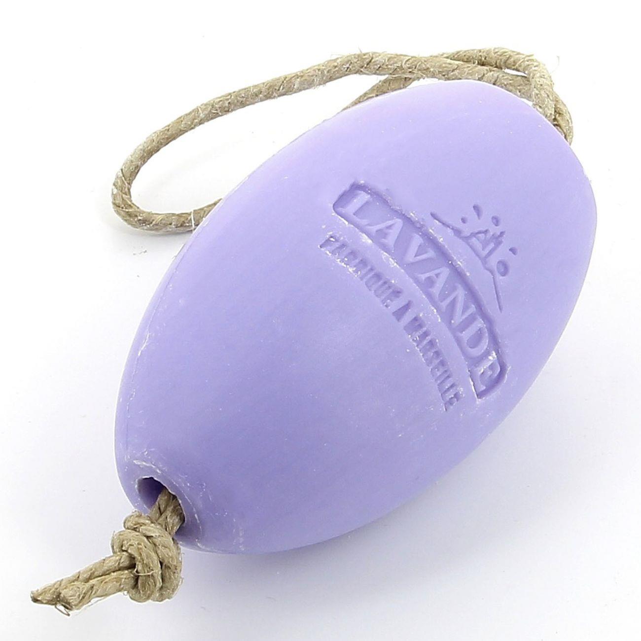 Oval Soap With Cord Lavende 240g - FouFour - Savon de Marseille - Soap - Eco Natural Products