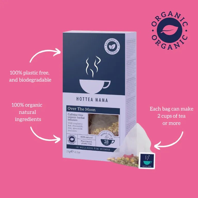 Over The Moon Organic Herbal Tea Women 14 Bags - Hottea Mama - Infusions - Hottea Mama