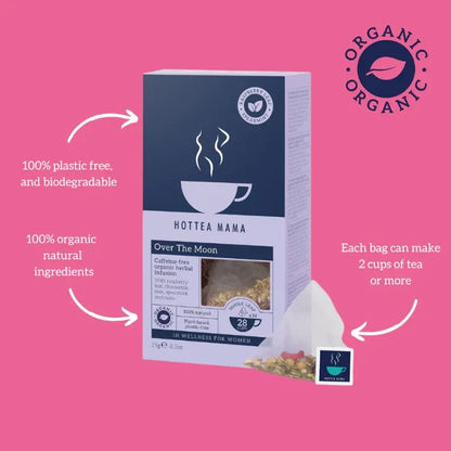 Over The Moon Organic Herbal Tea Women 14 Bags - Hottea Mama - Infusions - Hottea Mama