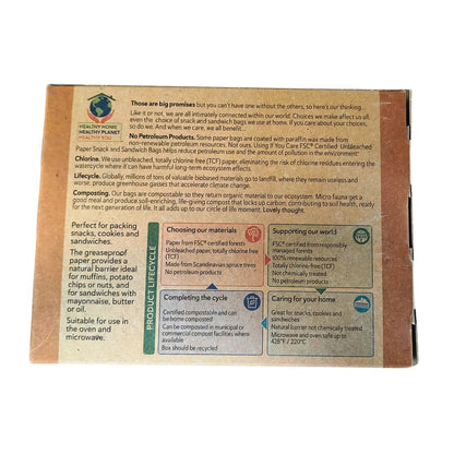 Paper Snack & Sandwich Bags 48's - If You Care - Household Paper Products - If You Care