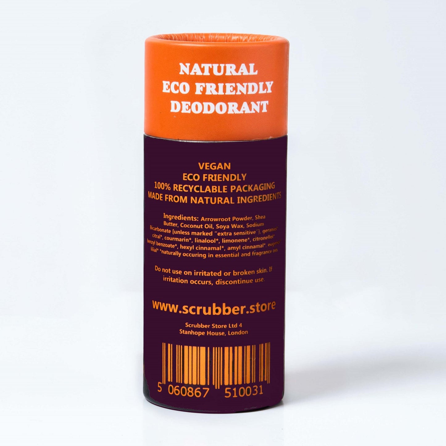 Patchouli & Mango 85g - Scrubber - Deodorant - Eco Natural Products