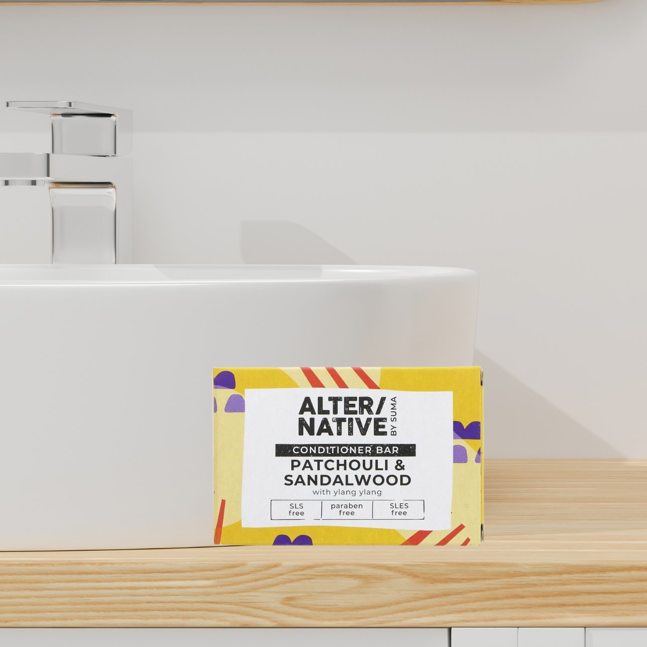 Patchouli & Sandalwood Conditioner Bar 90g - Alter/Native - Conditioners - Eco Natural Products