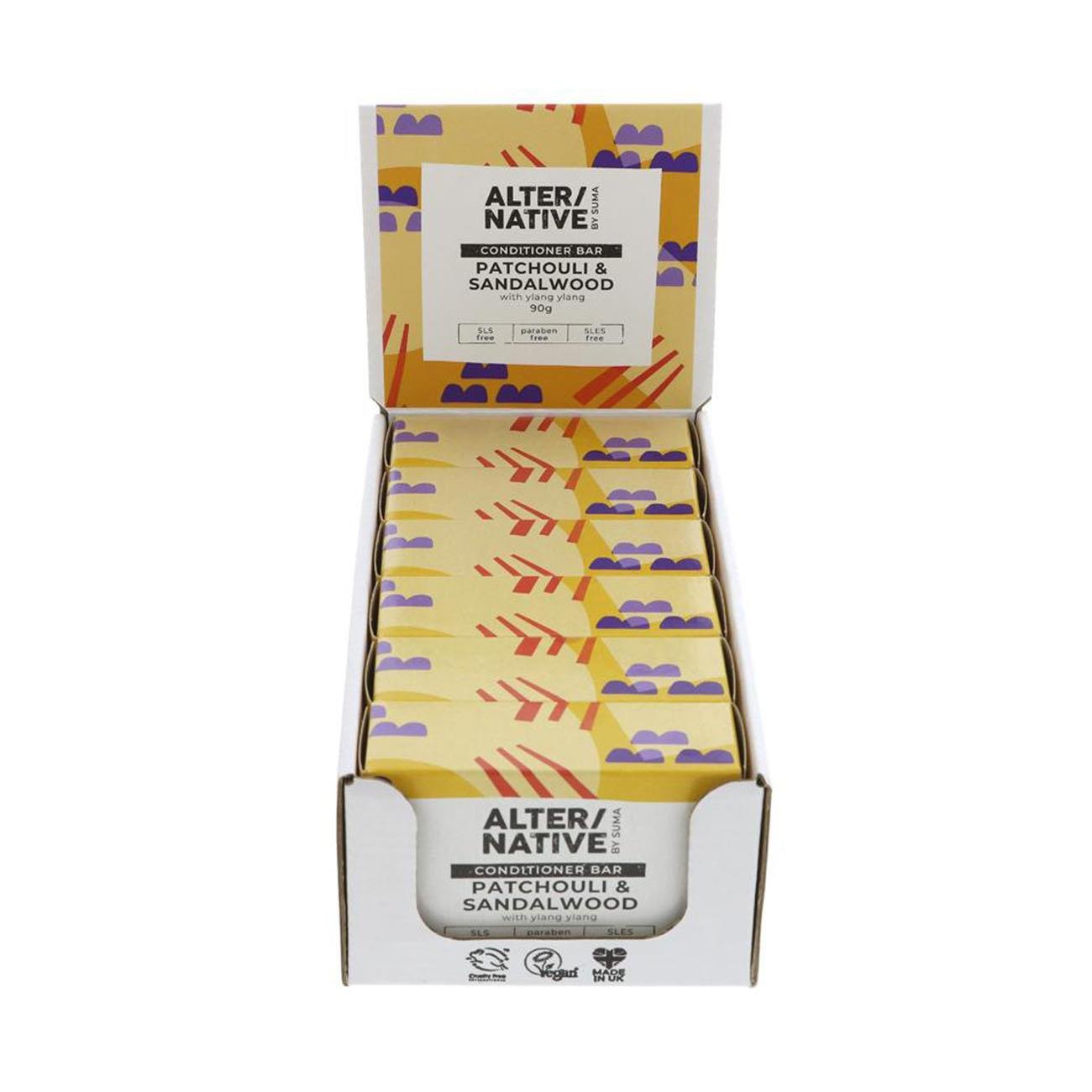 Patchouli & Sandalwood Conditioner Bar 90g - Alter/Native - Conditioners - Eco Natural Products