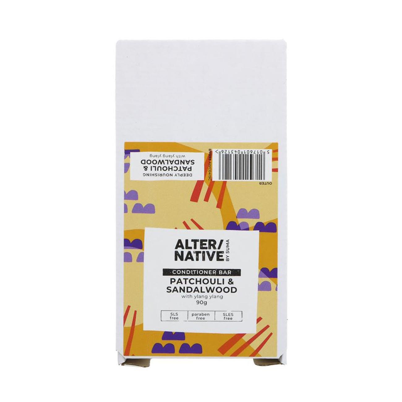 Patchouli & Sandalwood Conditioner Bar 90g - Alter/Native - Conditioners - Eco Natural Products