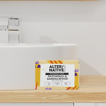 Patchouli & Sandalwood Glycerine Shampoo Bar 90g - Alter/Native - Shampoo - Eco Natural Products