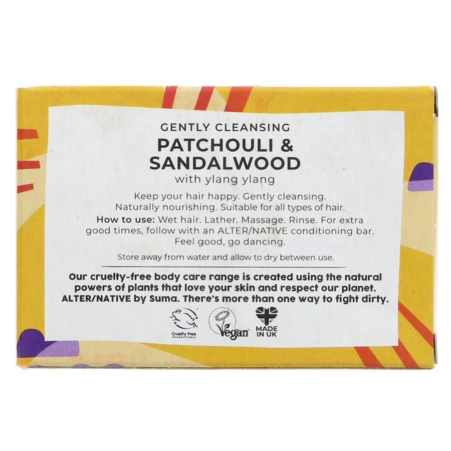 Patchouli & Sandalwood Glycerine Shampoo Bar 90g - Alter/Native - Shampoo - Eco Natural Products