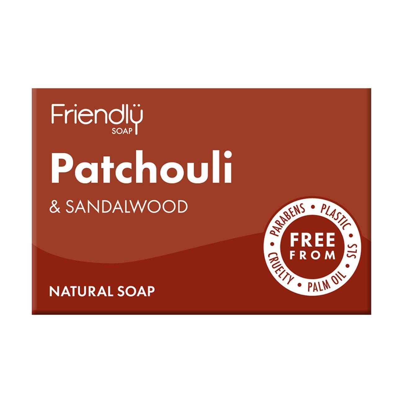 Patchouli & Sandalwood Soap 95g - Friendly Soap - Bar Soap - Eco Natural Products
