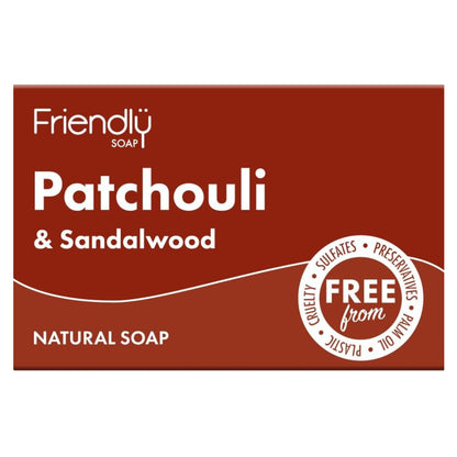 Patchouli & Sandalwood Soap 95g - Friendly Soap - Bar Soap - Eco Natural Products