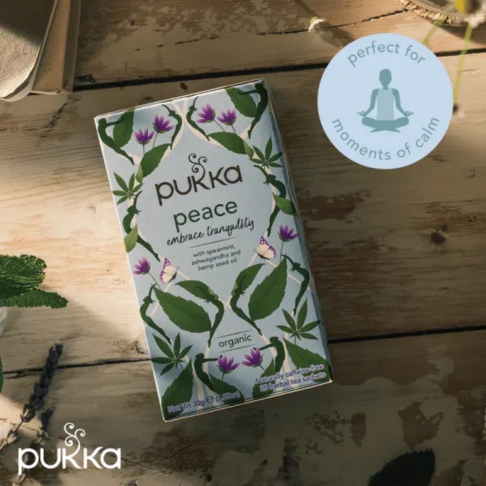 Peace Organic Herbal Tea 20 Sachets - Pukka Herbs - Herbal tea - Eco Natural Products