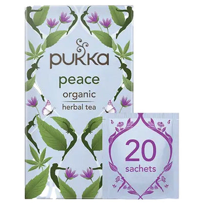 Peace Organic Herbal Tea 20 Sachets - Pukka Herbs - Herbal tea - Eco Natural Products