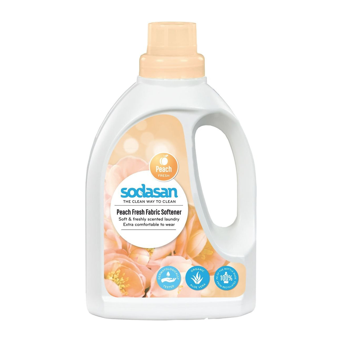 Peach Fresh Fabric Softener 750ml - Sodasan - Fabric Softener - Eco Natural Products