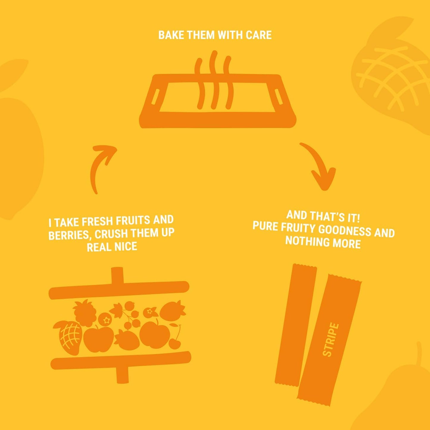 Pear - Mango Fruit Stripe 84g - Bob Snail - Fruit Snacks - Eco Natural Products