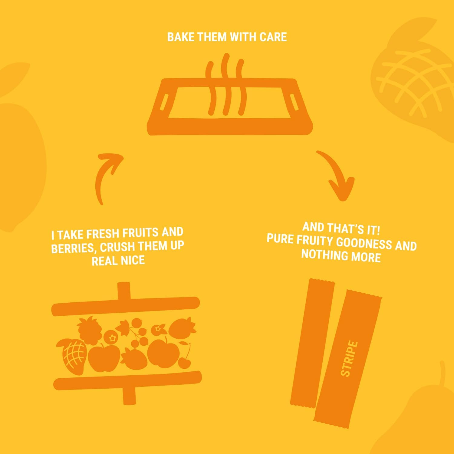 Pear - Mango Fruit Stripe 84g - Bob Snail - Fruit Snacks - Eco Natural Products