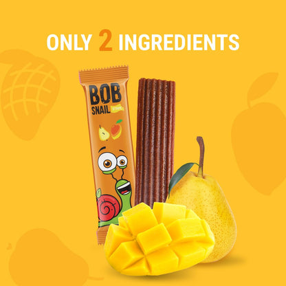 Pear - Mango Fruit Stripe 84g - Bob Snail - Fruit Snacks - Eco Natural Products
