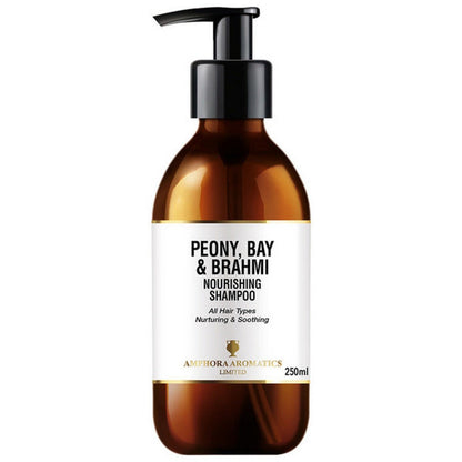 Peony, Bay & Brahmi Liquid Shampoo 250ml - Amphora Aromatics - Shampoo - Eco Natural Products
