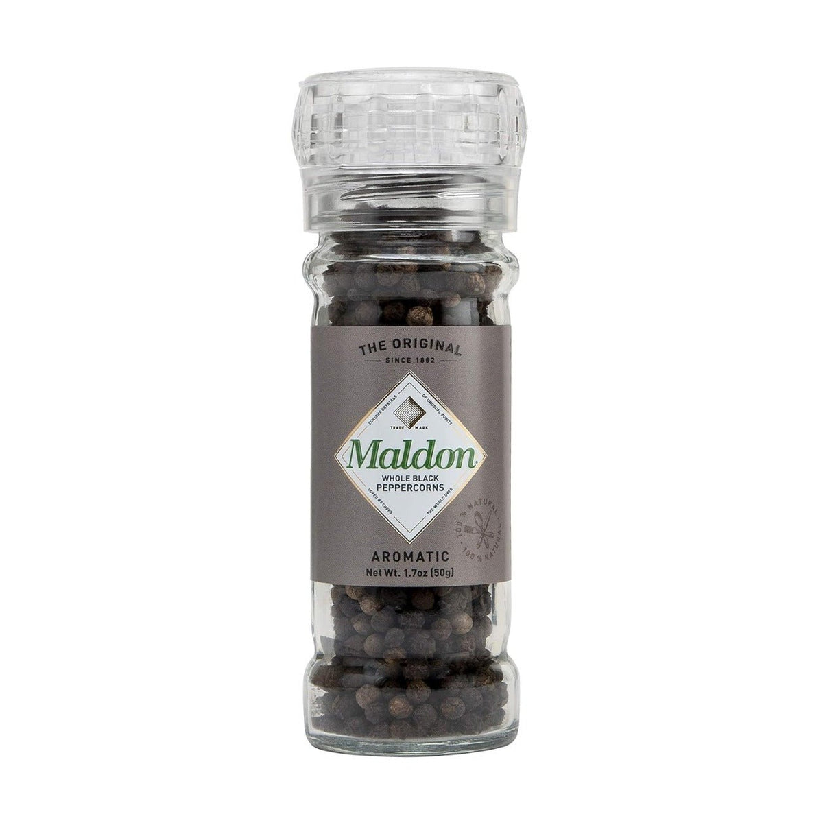 Peppercorn Grinder 50g - Maldon Salt - Peppercorn - Eco Natural Products