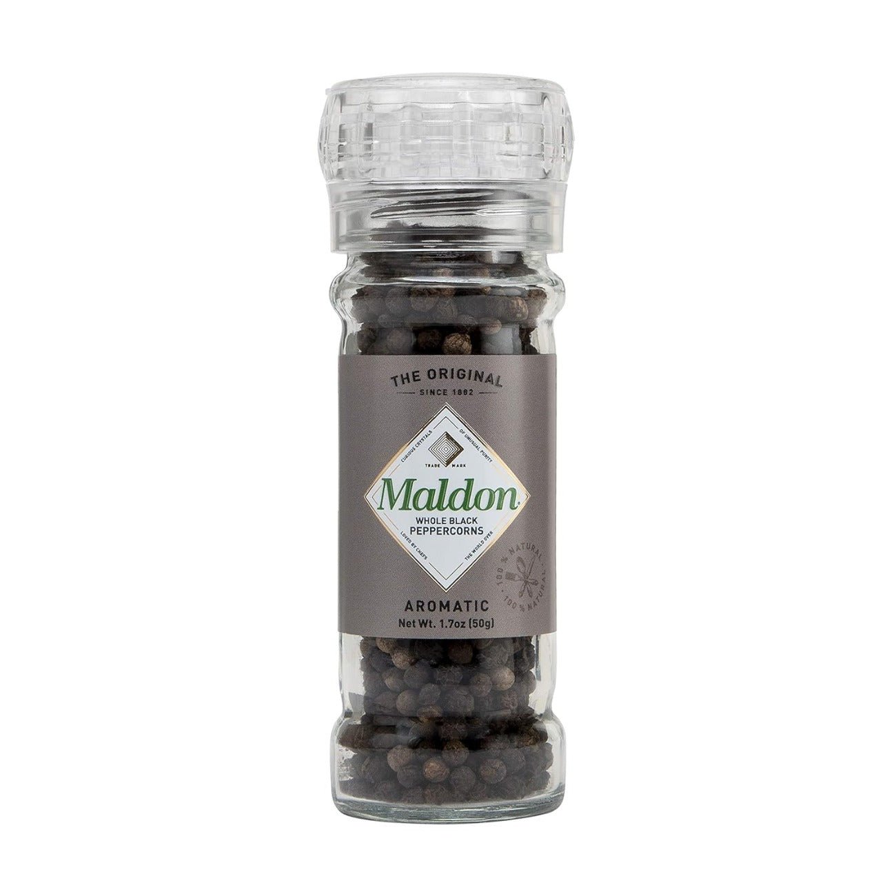 Peppercorn Grinder 50g - Maldon Salt - Peppercorn - Eco Natural Products
