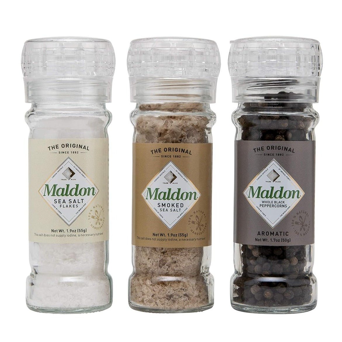 Peppercorn Grinder 50g - Maldon Salt - Peppercorn - Eco Natural Products