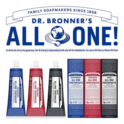 Peppermint All - One Toothpaste 105g - Dr. Bronner - Toothpaste - Eco Natural Products