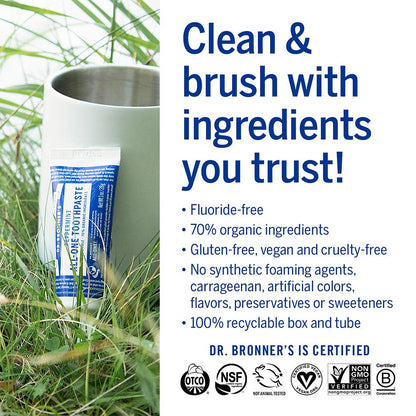Peppermint All - One Toothpaste 105g - Dr. Bronner - Toothpaste - Eco Natural Products