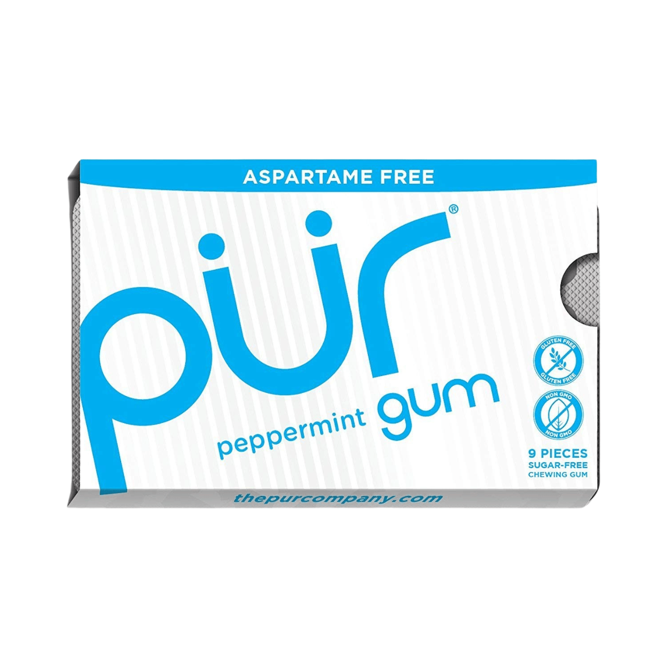 Peppermint Gum Blister Pack 9 Pieces - Eco Natural Products - Pur - Gum