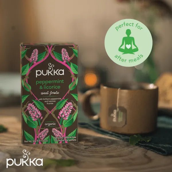 Peppermint & Licorice 20 Tea Bags - Pukka Herbs - Tea herbal - Eco Natural Products