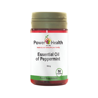 Peppermint Oil 50mg 50 Capsules - Power Health - Food Supplement - Eco Natural Products