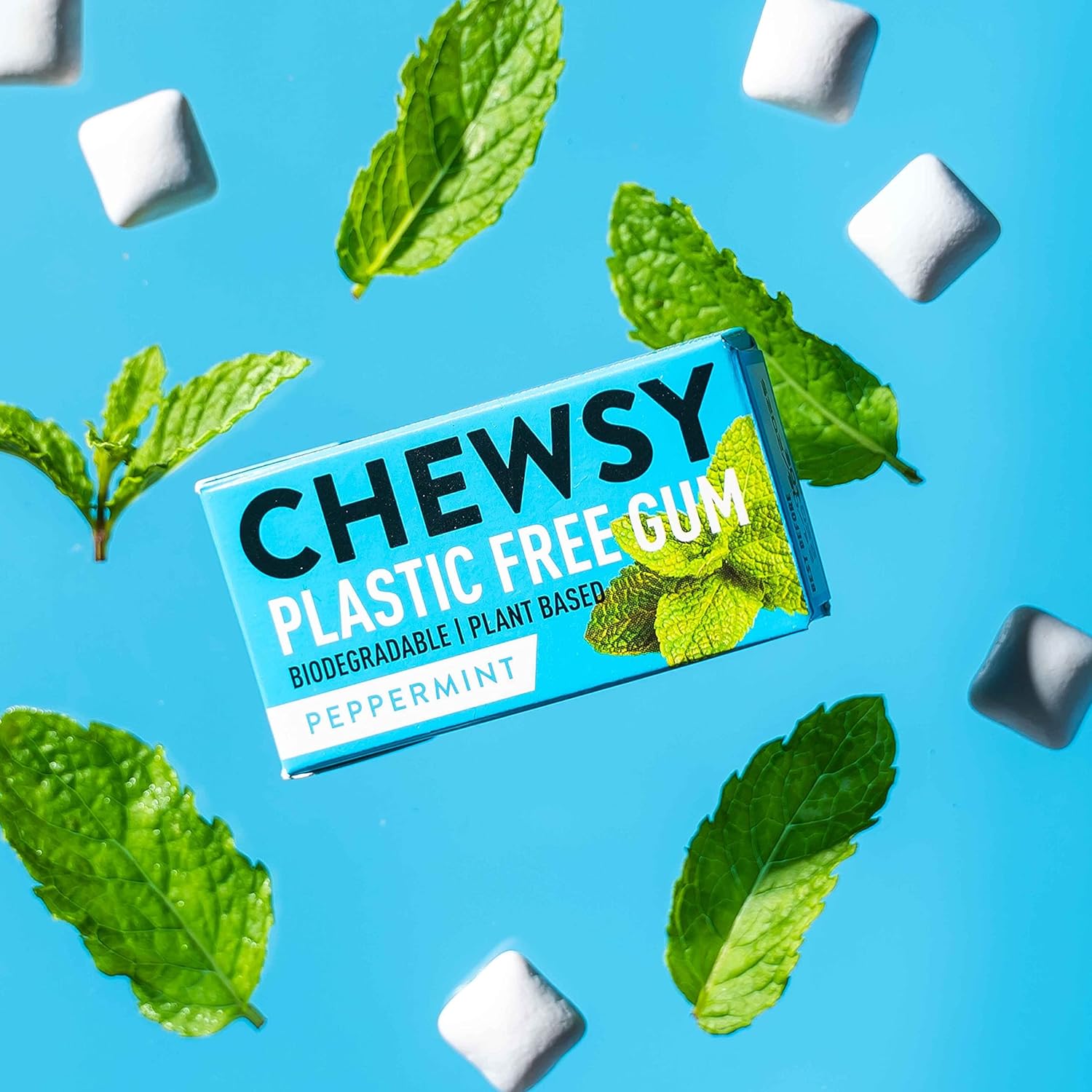 Peppermint Plant - based Plastic - free Gum 15g - Chewsy - Gum - Eco Natural Products
