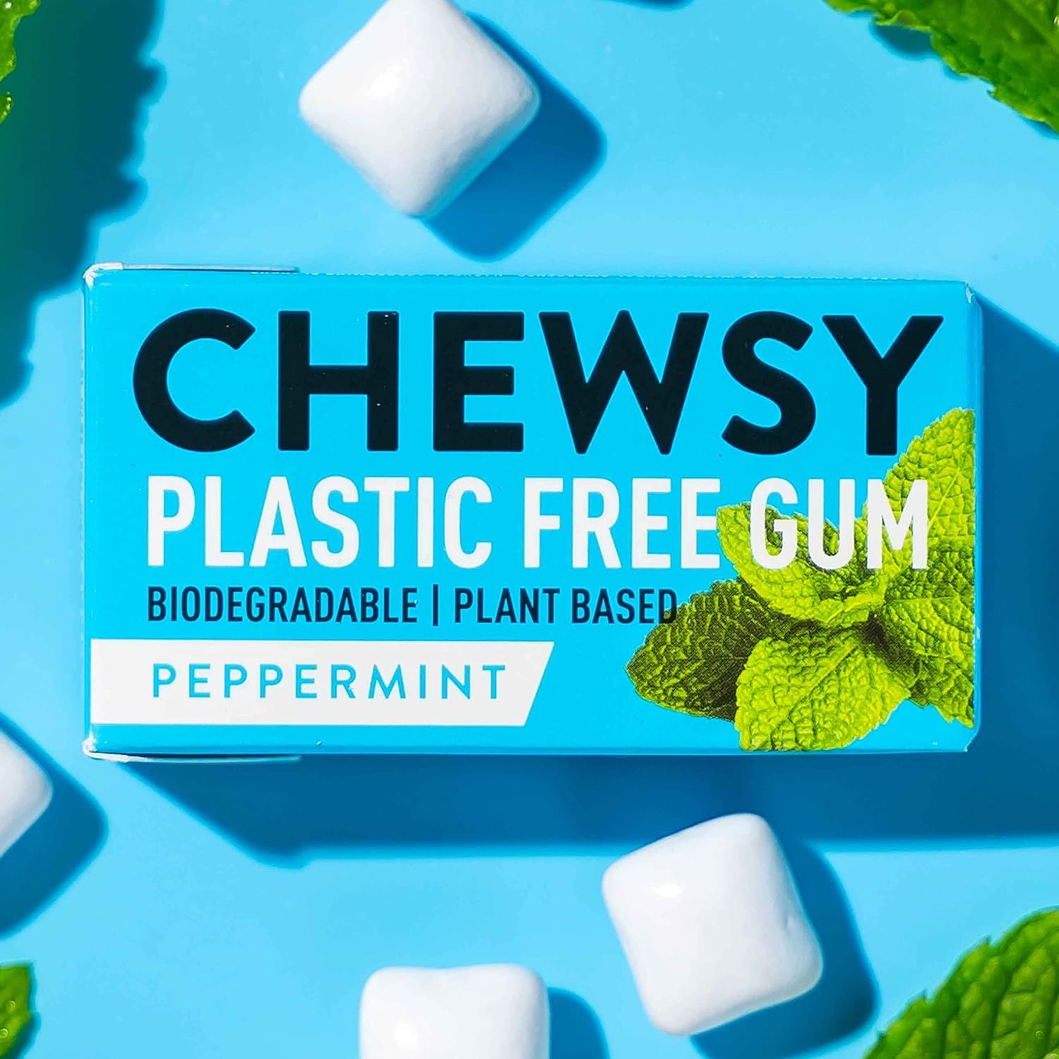 Peppermint Plant - based Plastic - free Gum 15g - Chewsy - Gum - Eco Natural Products