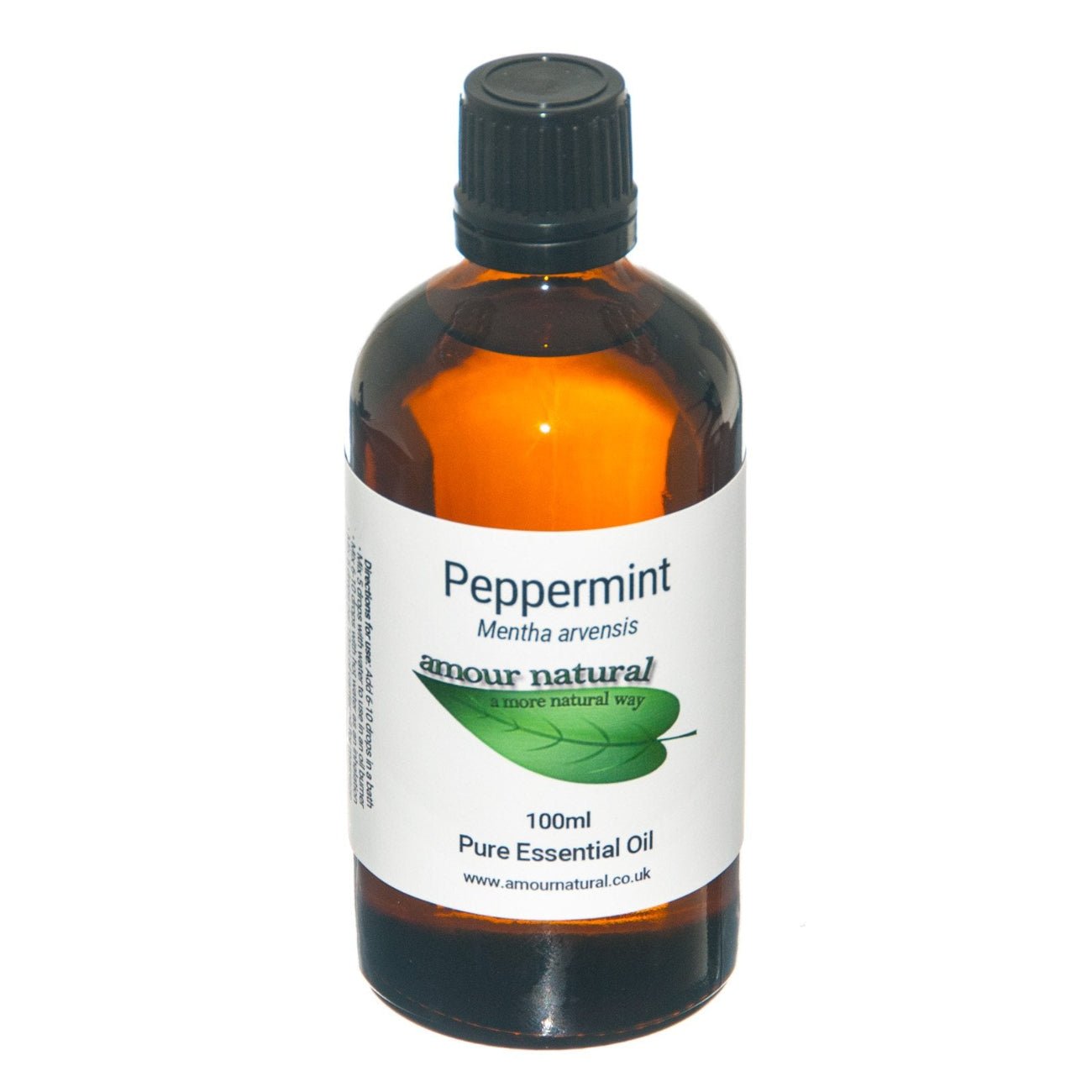 Peppermint Pure Essential Oil 10ml/50ml/100ml - Amour Natural - 100ml bottle