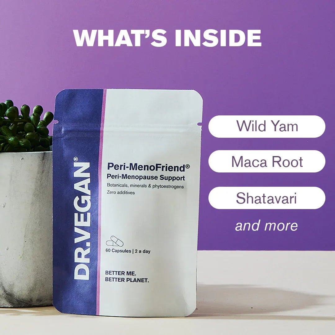 Peri - Menopause Support 60 Capsules - Dr Vegan - Herbal Supplements - Dr Vegan