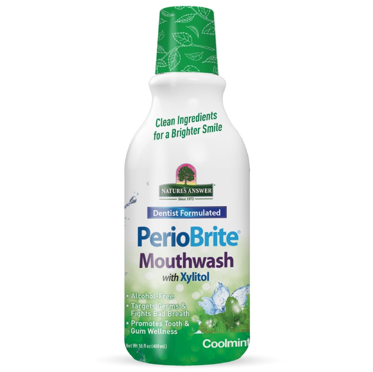 PerioBrite Mouthwash Alcohol Free 480ml [BLACK FRIDAY] - Eco Natural Products - Nature's Answer - Mouthwash